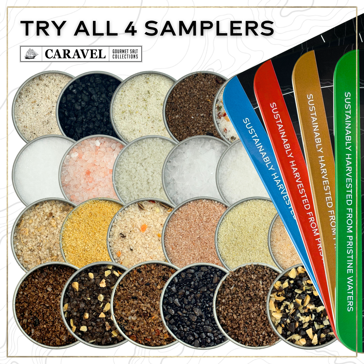 The Spicy Sea Salt Sampler - Mini Gift Set for Foodies